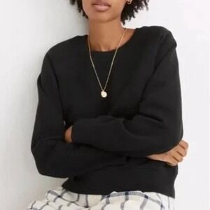 Madewell Chronicle Texture Sweater True Black NWT